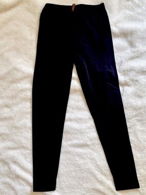 Zenana Premium Cotton Full Length Leggings in Black, Size Medium, Womens NWT